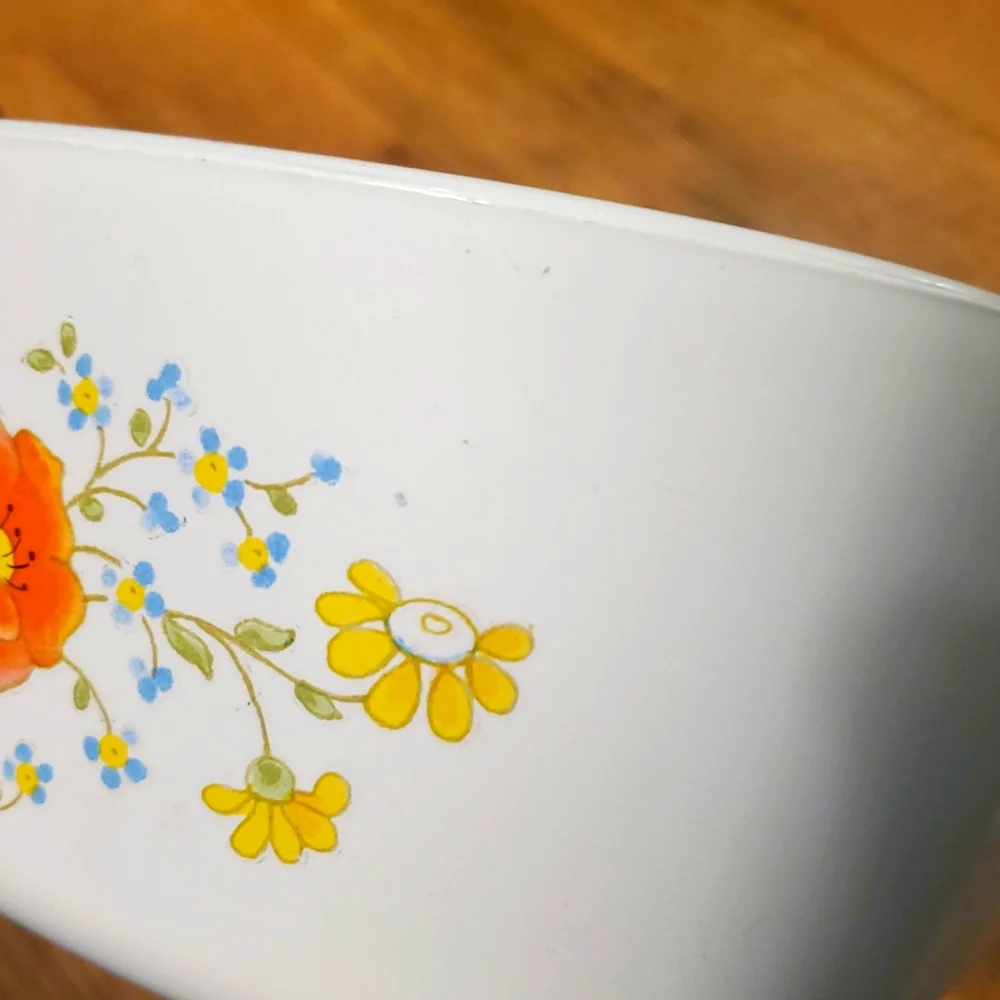 Corning Ware 3 Quart Wildflower‎ Vintage Floral Square Ceramic Casserole Dish